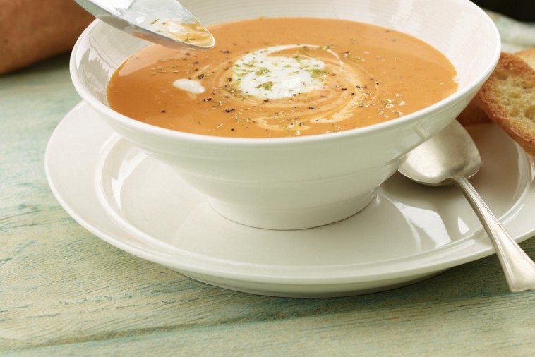 sweet potato soup with lime