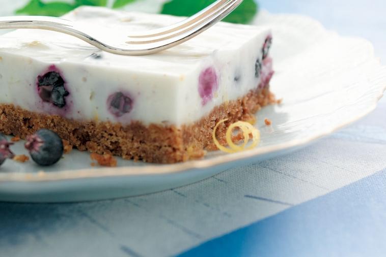 The Best Blueberry Vanilla No-Bake Cheesecake 
