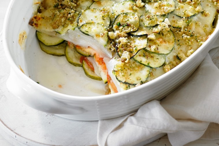 tomato and zucchini gratin