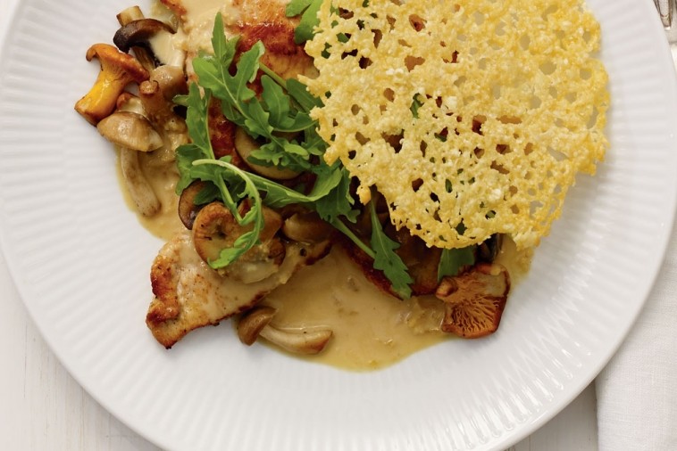 turkey scallopini with mushrooms and grizzly gouda turkey scallopini with mushrooms and grizzly gouda