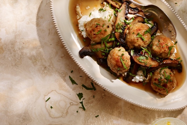 veal polpette with provolone and ricotta