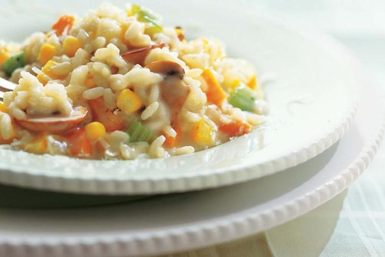 vegetable risotto with parmesan