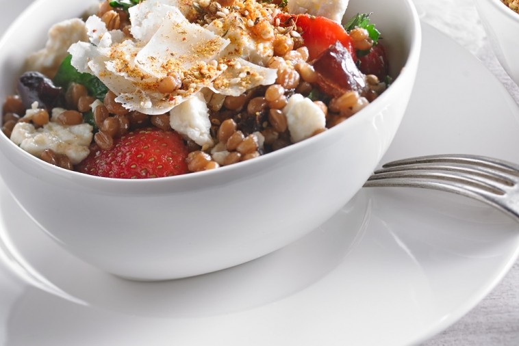 wheat berry salad with dukkah wheat berry salad with dukkah