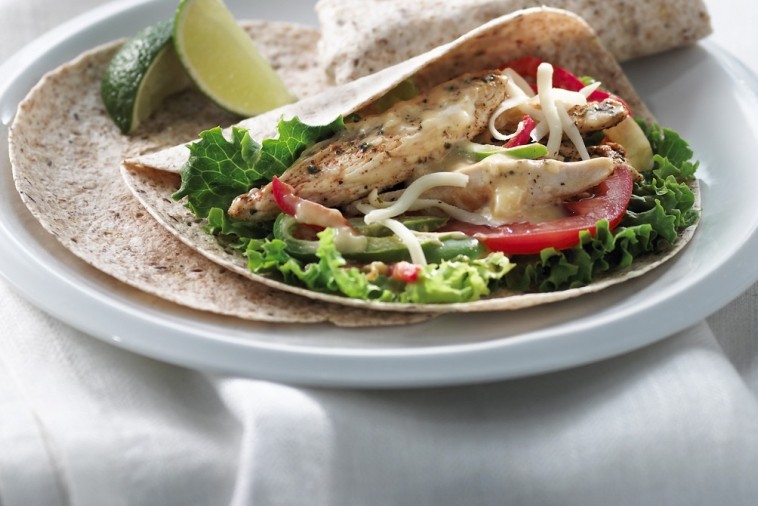 zesty creamy chicken fajitas