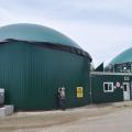 A biodigester on a Canadian dairy farm