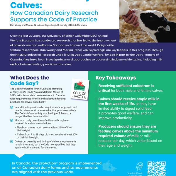 Calf feeding fact sheet