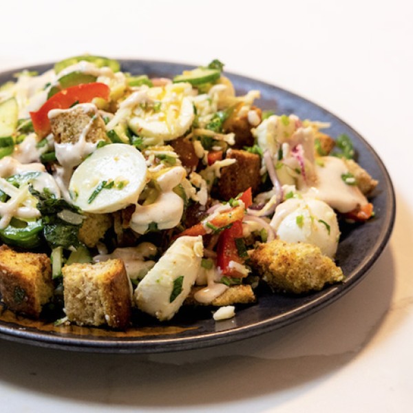 Sustainable meal with dairy and cheese